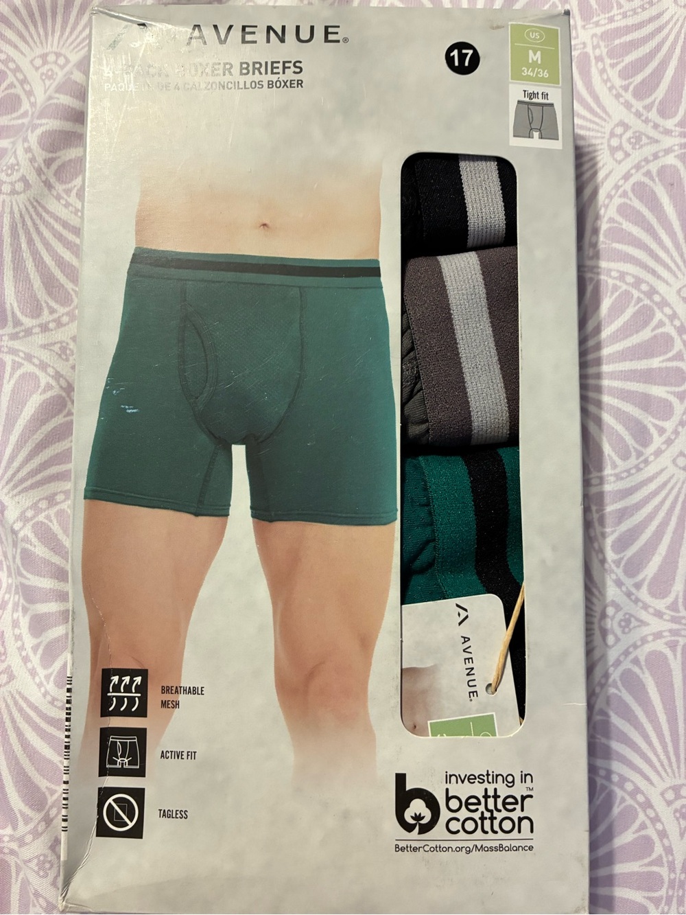 Avenue Men’s 4-pack Boxer Briefs